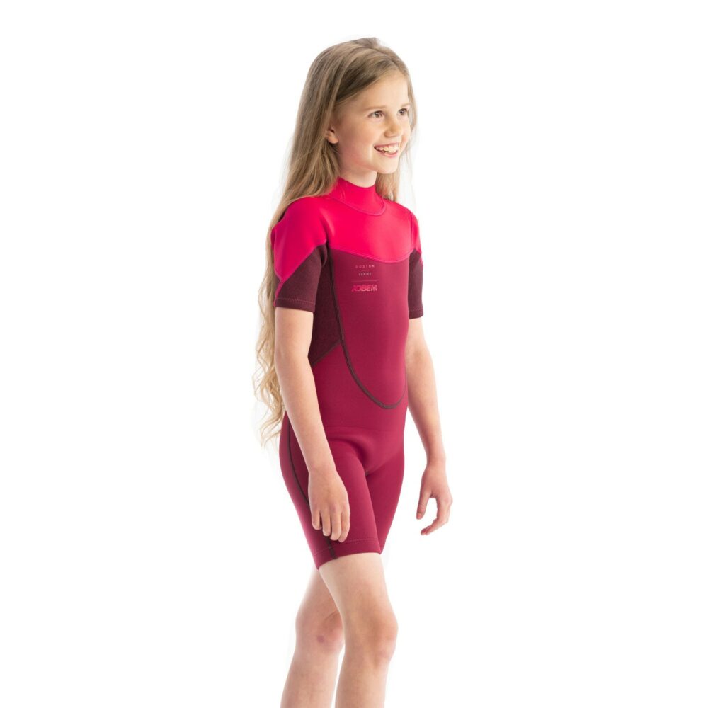 Jobe Boston 2mm Shorty Wetsuit Kids Hot Pink – Image 4
