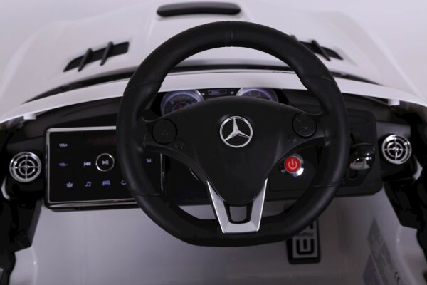 Voiture électrique enfant MERCEDES BENZ SLS AMG blanc – Image 7