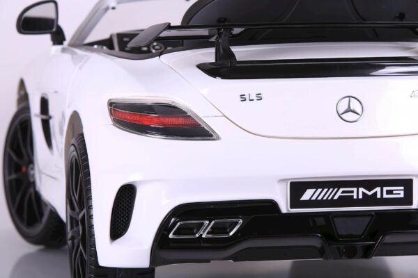 Voiture électrique enfant MERCEDES BENZ SLS AMG blanc – Image 6