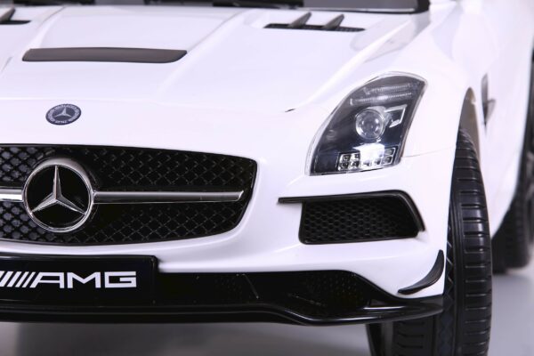 Voiture électrique enfant MERCEDES BENZ SLS AMG blanc – Image 5
