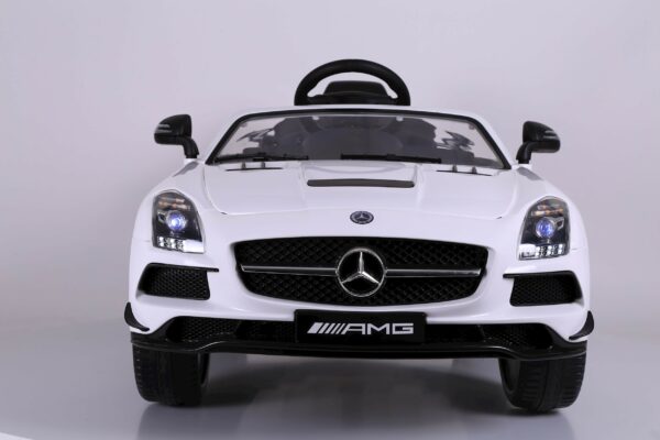 Voiture électrique enfant MERCEDES BENZ SLS AMG blanc – Image 2