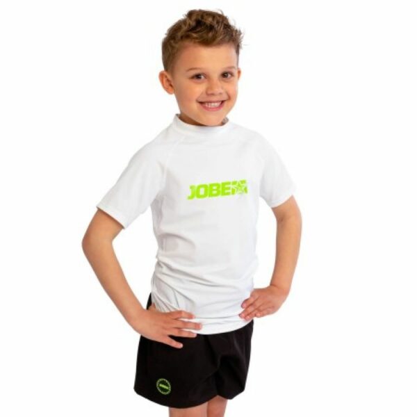 Rash Guard Youth Shortsleeve White