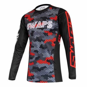 Swaps - Maillot Cross CAMO Rouge