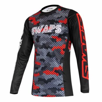 Swaps - Maillot Cross CAMO Rouge