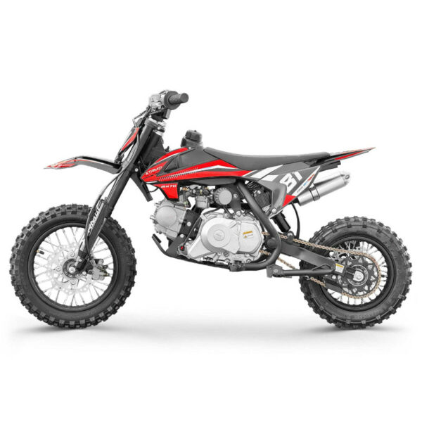 Mini motocross enfant 70cc 12/10 MX70 Rouge – Image 4
