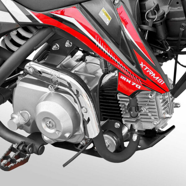 Mini motocross enfant 70cc 12/10 MX70 Rouge – Image 8