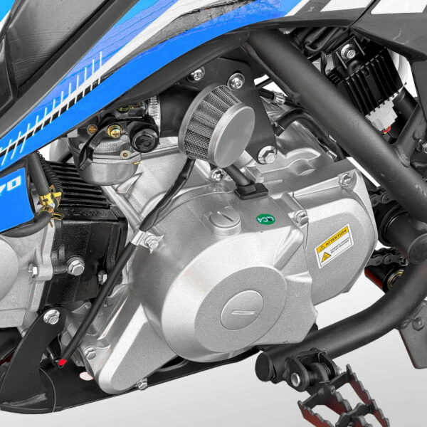 Mini motocross enfant 70cc 12/10 MX70 Bleu – Image 7