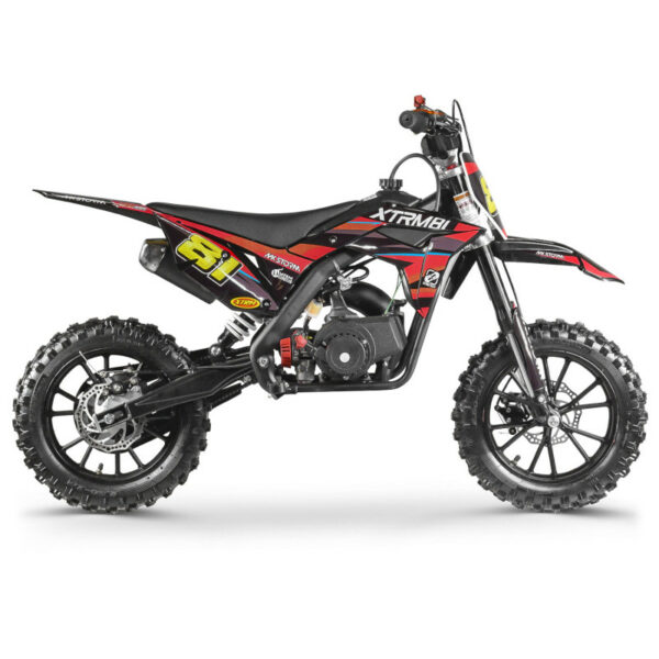 Mini moto 50cc pour enfant MX STORM Rouge – Image 3