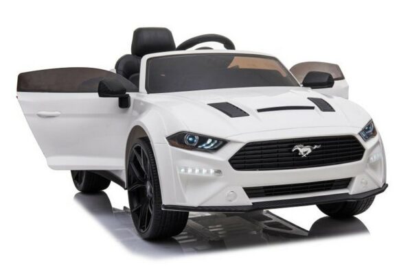 Voiture électrique pour enfant blanc FORD Mustang gt500 – Image 8