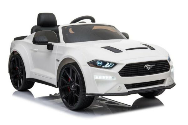 Voiture électrique pour enfant blanc FORD Mustang gt500 – Image 4