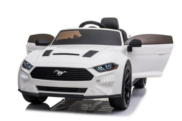 Voiture électrique pour enfant blanc FORD Mustang gt500 – Image 5