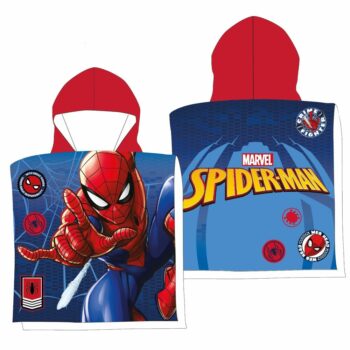 PONCHO MICROFIBRE SPIDERMAN 50X100