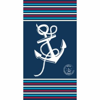 Drap de bain Microf escale marine 90x170