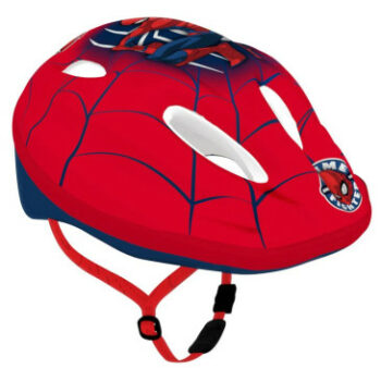 CASQUE VELO ENFANT DISNEY SPIDERMAN ROUGE AVEC MOLETTE REGLAGE TAILLE 52-56
