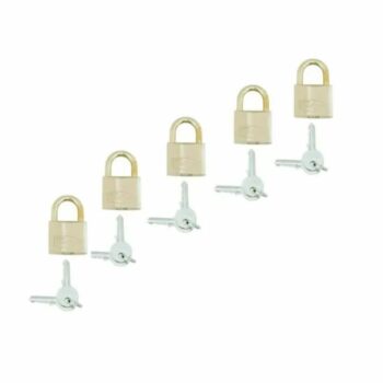 Kit 5 cadenas 40mm en laiton (10 clefs)