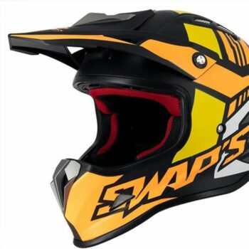 Casque  SWAPS Casque Cross Enfant S885 - Noir/Jaune/Orange