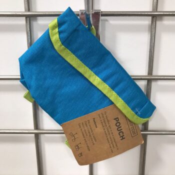Sacoche selle vélo POUCH bleue et verte