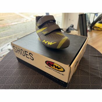 Chaussures Route Northwave Jet 2 Anthracite / Jaune Fluo