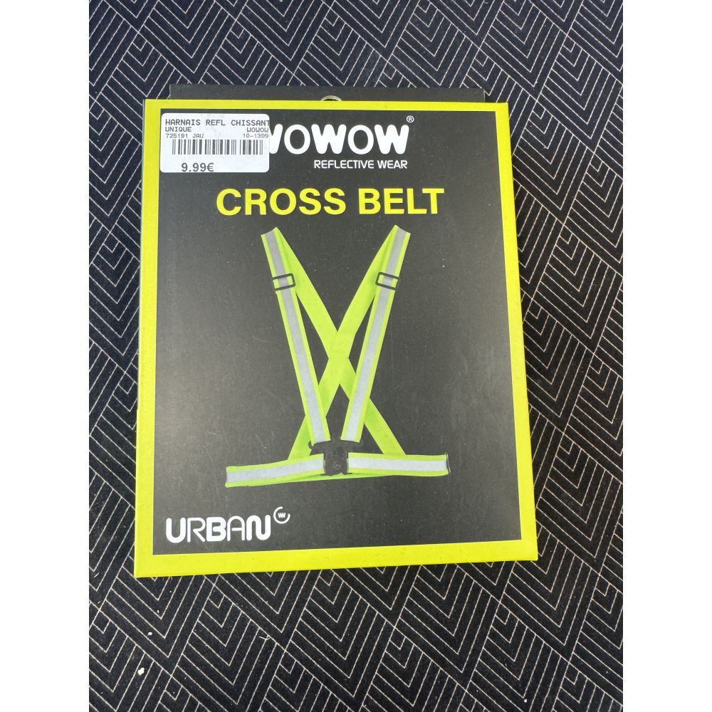 Harnais vélo Wowow Cross Belt fluo réfléchissant