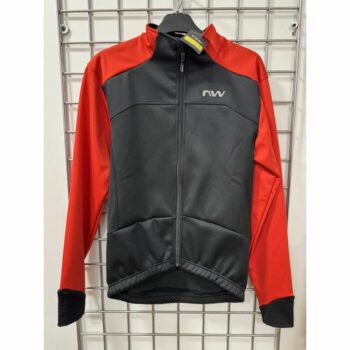 Veste vélo NORTHWAVE reload jacket noir et rouge