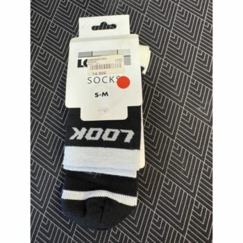 Chaussette cyclisme LOOK noir et blanche